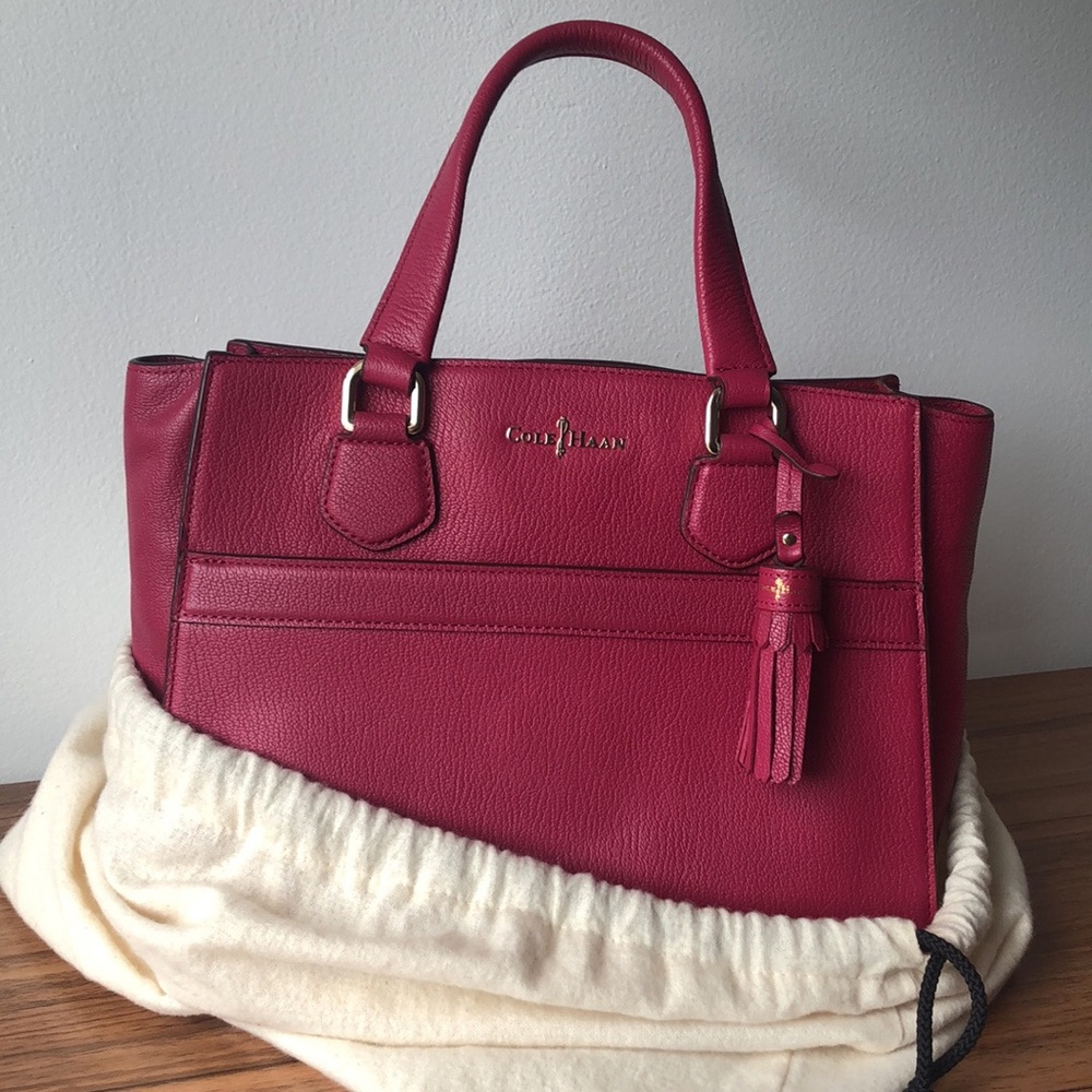 Dark Pink Cole Hann Satchel